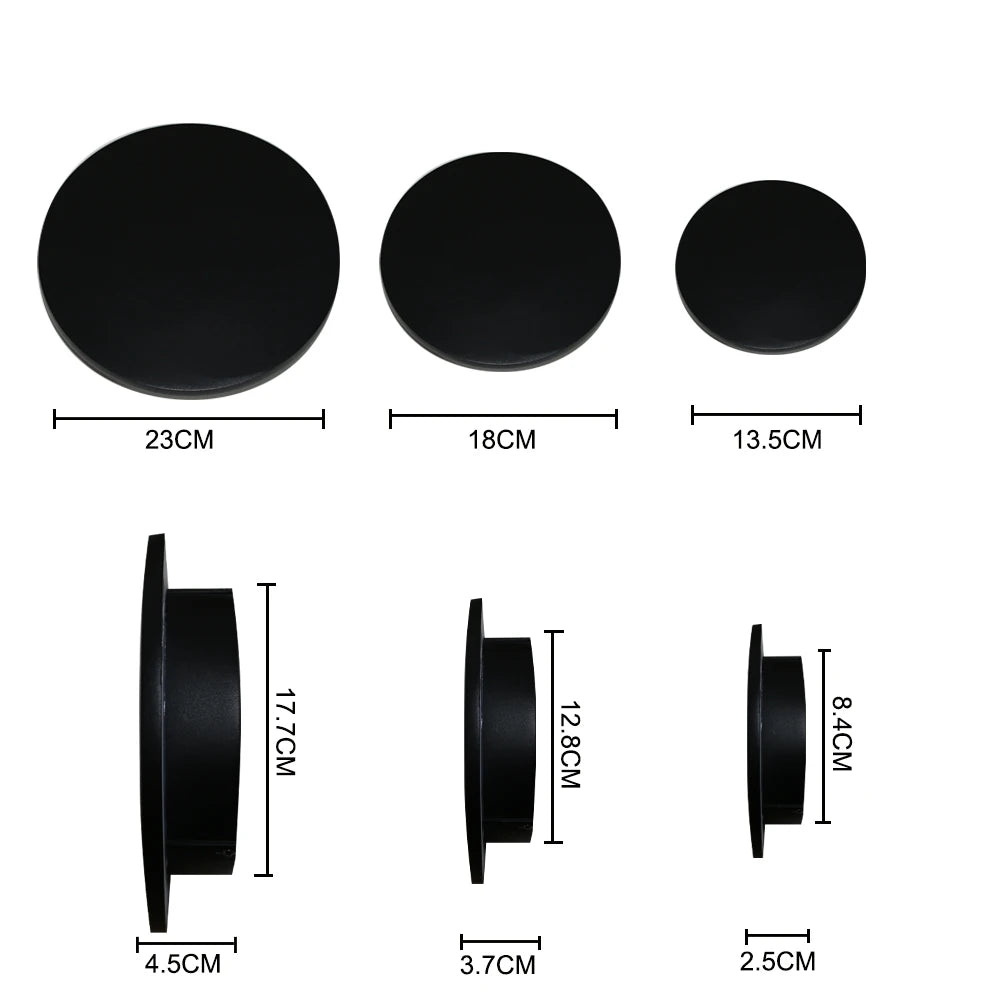IP65 Waterproof LED Outdoor Wall Lamp, Aluminum Construction, Black/White Light Fixture for Courtyard & Exterior Walls