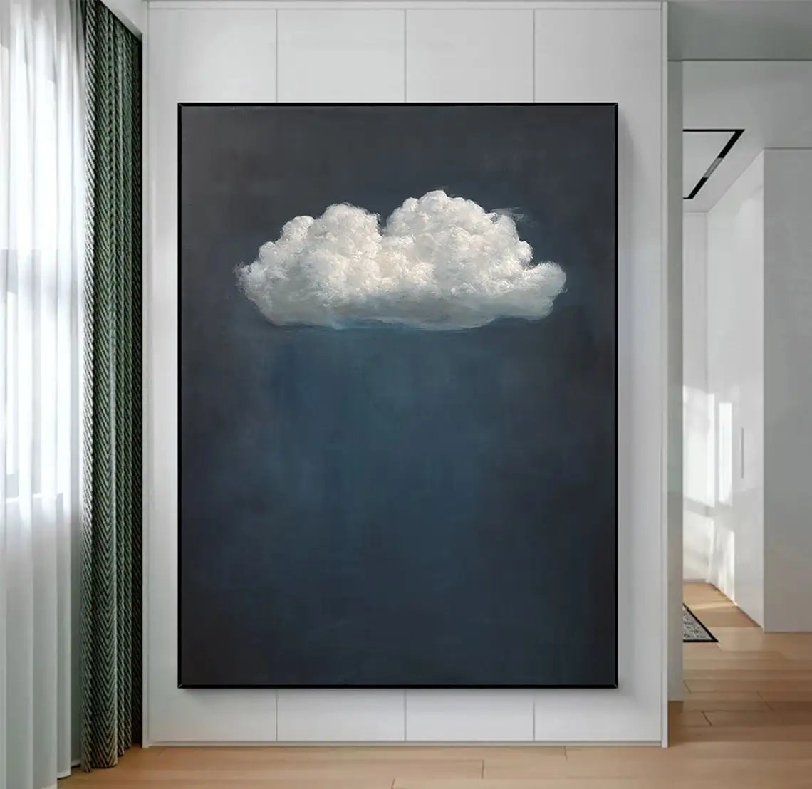 White and Brown Minimalist Painting Black Texture Wall Art Abstract Painting on Canvas Wabi-sabi For Living Room Wall Home Decor