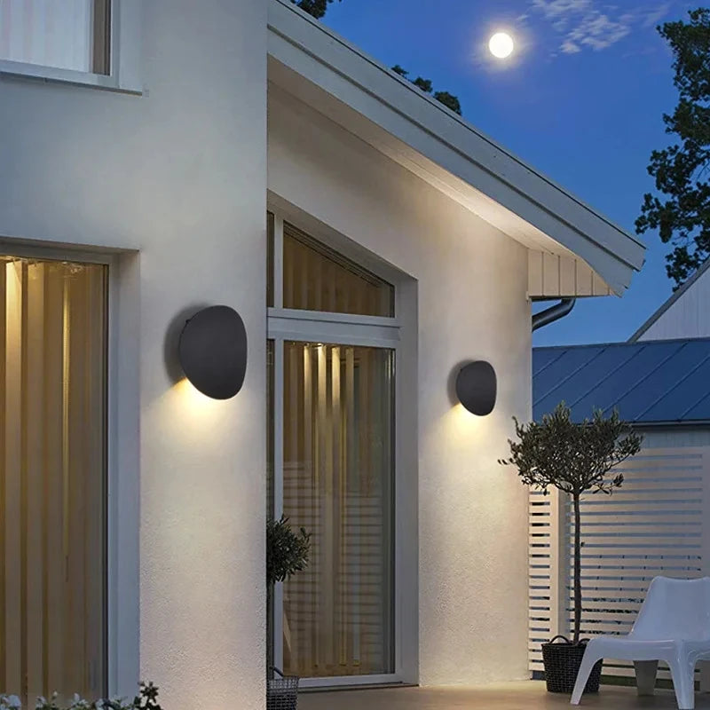 Outdoor LED Wall Lamp Waterproof Balcony Villa Wine Garden Courtyard Living Room Bedroom Light Luxury Creative Bedside Lamp