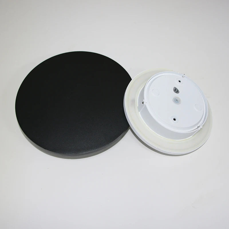 IP65 Waterproof LED Outdoor Wall Lamp, Aluminum Construction, Black/White Light Fixture for Courtyard & Exterior Walls
