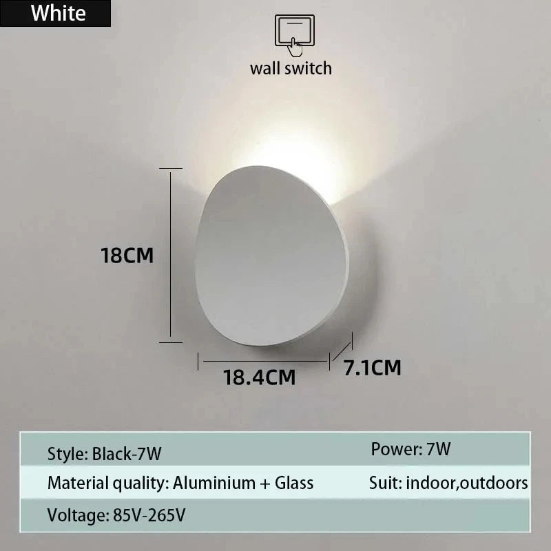 Outdoor LED Wall Lamp Waterproof Balcony Villa Wine Garden Courtyard Living Room Bedroom Light Luxury Creative Bedside Lamp