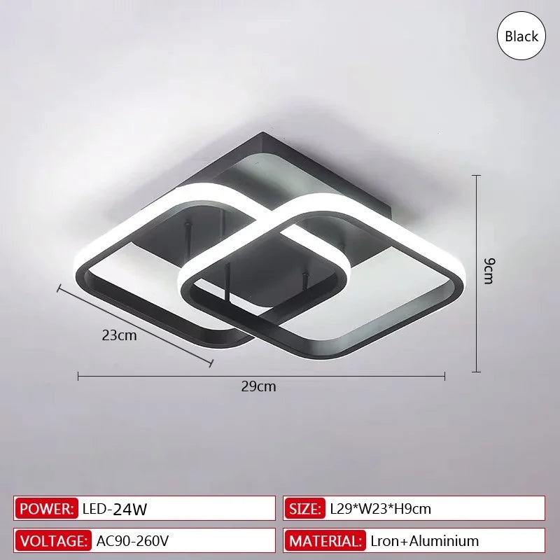 Modern LED Ceiling Light Creative Dimmable Ceiling Lamp Indoor Lighting Bedroom Corridor Balcony Aisle Office Home Decor Light